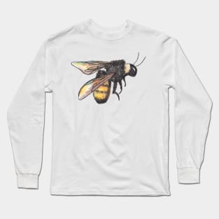 Bee watercolour painting Long Sleeve T-Shirt